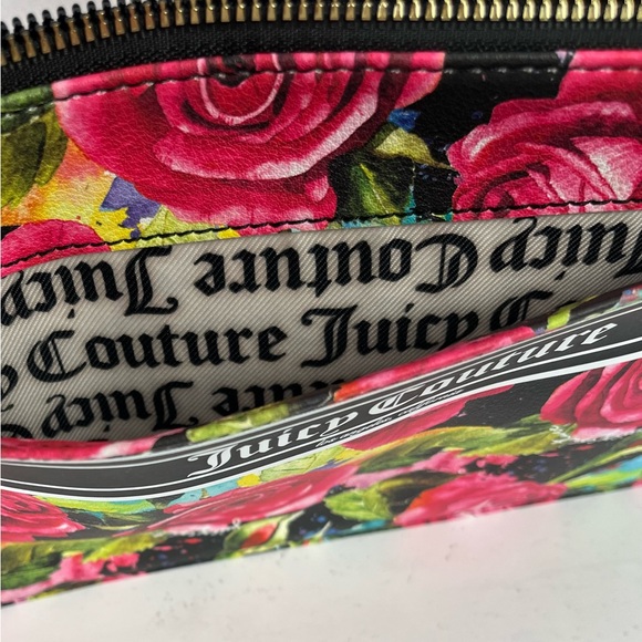 Juicy Couture  Gothic Logo Stripe Wristlet 9.75 x 5.5”/Ponytail Holder - Picture 11 of 16